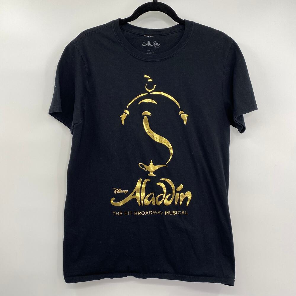 Disney Aladdin Broadway Musical Graphic T Shirt Cotton Size Medium